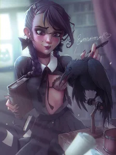 goth student of magic.