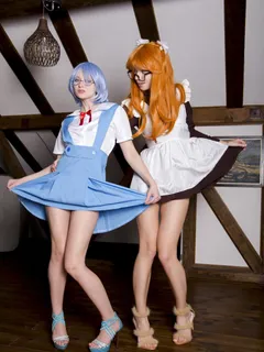 Milena Angel and Nika in Milena Angel set Asuka & Rei