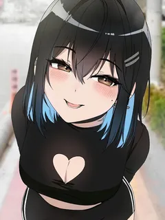 cute goth anime character