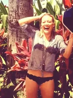 hilary duff wet panty