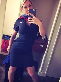 curvy flight attendant