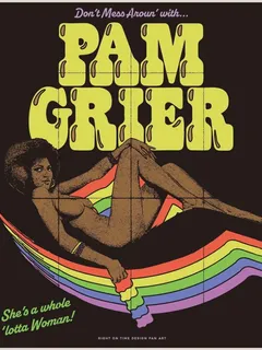 pam grier from right on time design