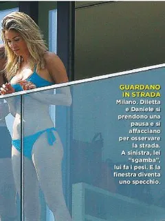 diletta leotta si allena in bikini sul balcone