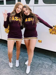 two cuties representing asu.