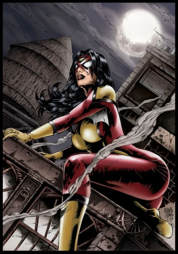 spider woman patrols city