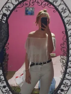 very casual in white