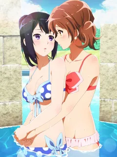 hibike euphonium! reina and kumiko's hike pool