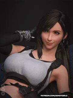 hentai busty tifa close up - 3d hentai - 3d porn