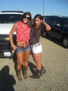 sexy cowgirl sluts at a country concert