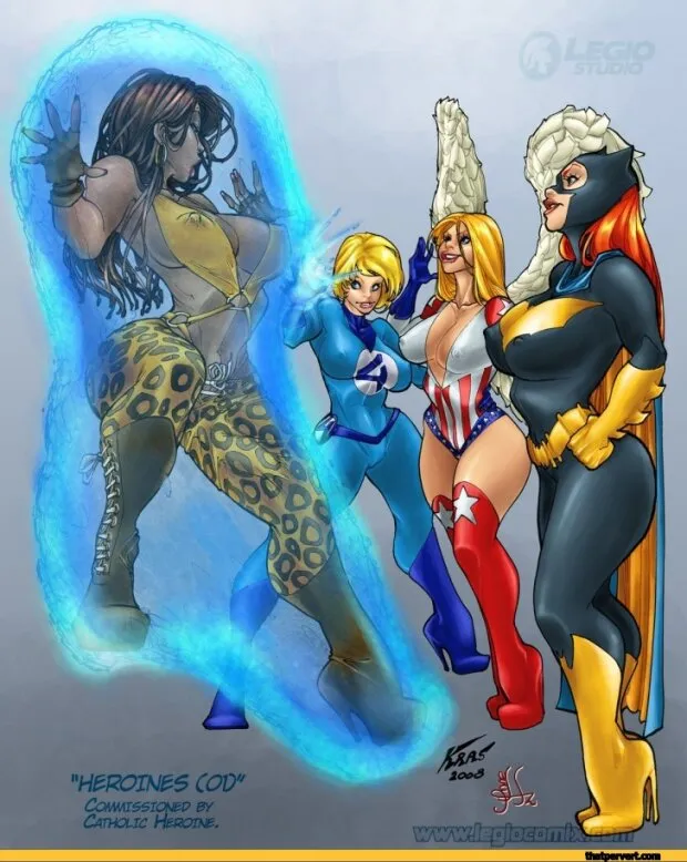 dc porn,r34,,marvel porn,crossover,invisible woman,fantastic four,marvel,,batgirl,bat family,dc comics,futanari,