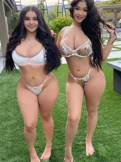 lexie & val lingerie backyard