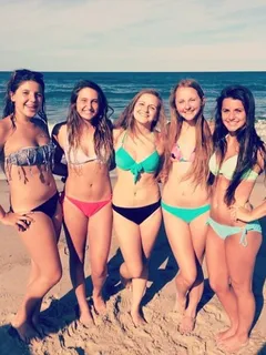 group of non nude girlfriends