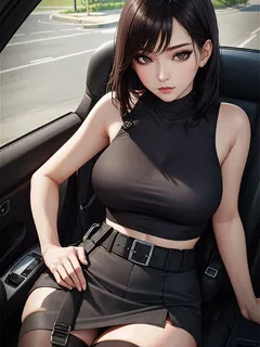 busty office lady getting a ride around town - hentai - ecchi - nsfw- sfw - big breasts - big tits