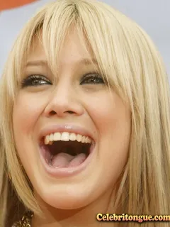 hilary duff mouth wide open for the cumshot