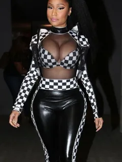 nicki minaj - leather suits