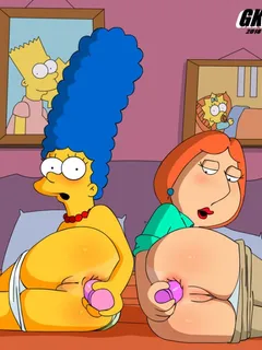 push it deeper - marge simpson - lois griffin