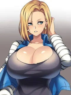 android 18 (dragon ball z and etc) drawn by camui kamui