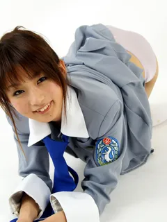 Miyu in All Gravure set Uniform