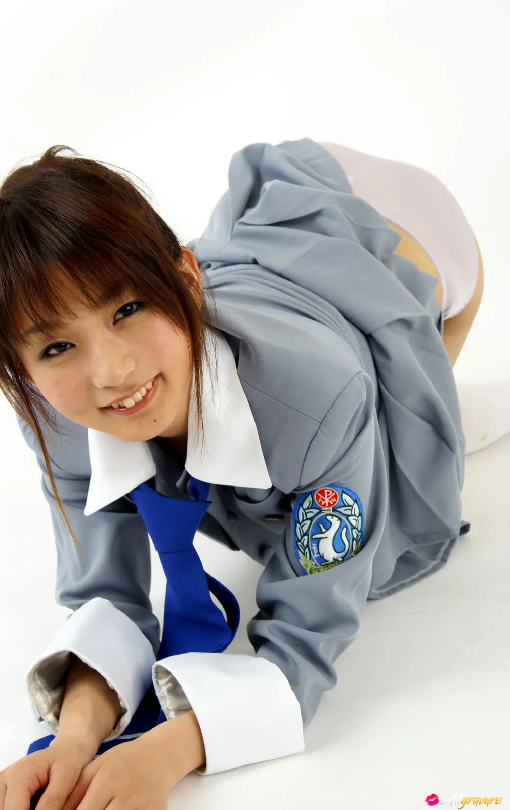 Miyu in All Gravure set Uniform