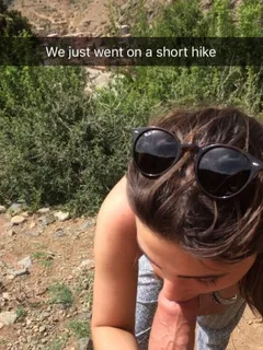 we just went on a short hike