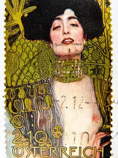 austria € 2.10 "judith i" gustav klimt postage timbre autriche erotic art painting 2003