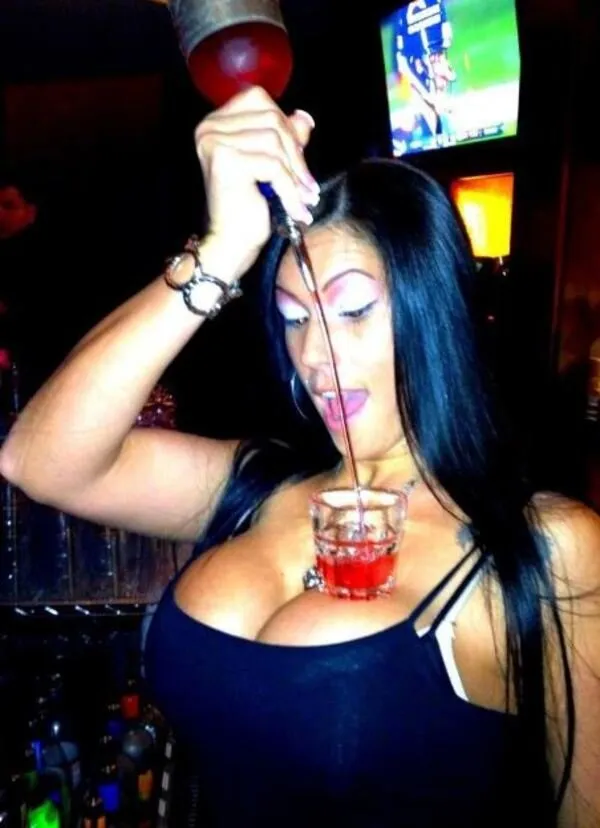 busty bartender