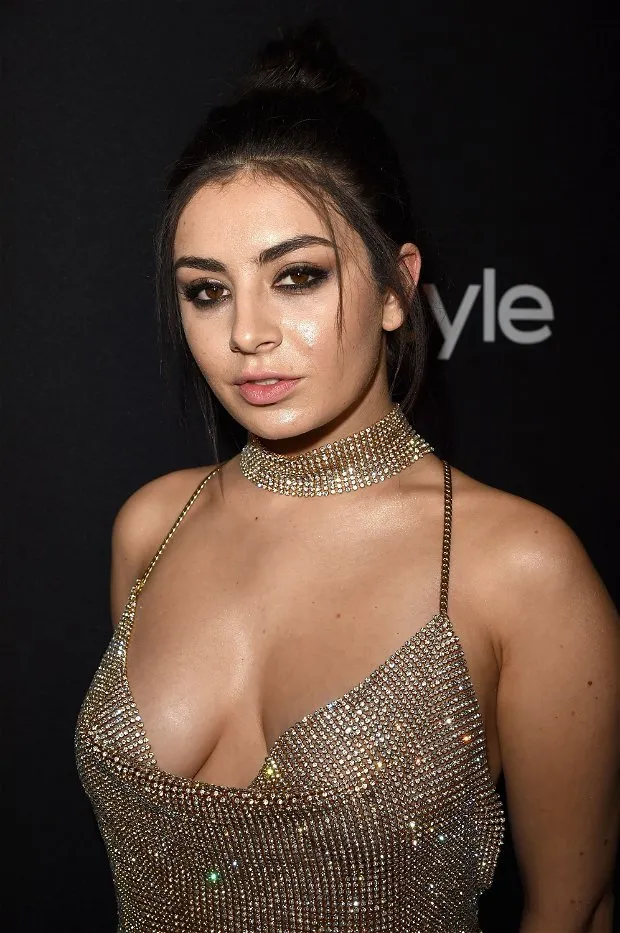 charli xcx in very sexy dress.