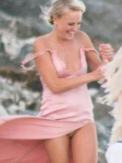 malin akerman pink pantie upskirt at her wedding