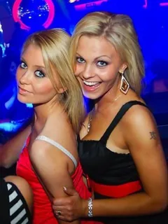 hot and horny blondes in the nightclub