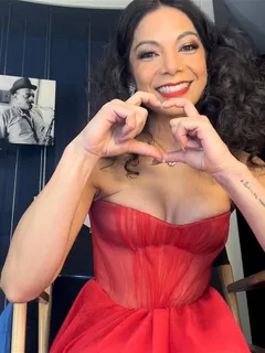 ginger gonzaga red dress