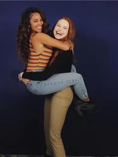 canadian actress vanessa morgan & american actress madelaine petsch