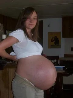 pregnant huge belly