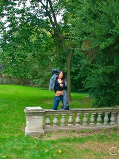 Christine in Cosmid set Stripping In The Park