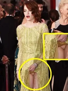 emma stone upskirt at academy awards 2015 !