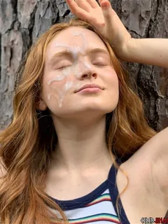 sadie sink cumshots