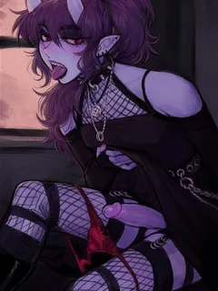 demon femboy kyou by ittla