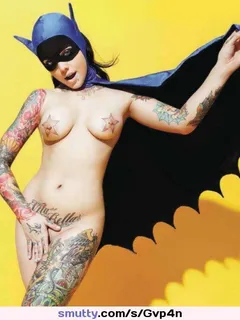 radeo suicide #radeo #tits #boobs #tattoos #emo #raven #piercings #pierced #ink #cape #costume #cosplay #batman #batgirl #radeosuicide