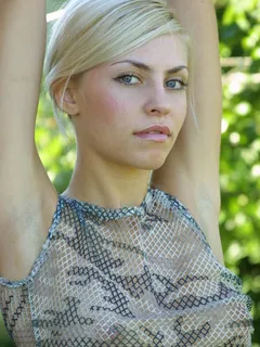 Heather in 18 Magazine set White thong