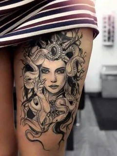 medusa-tattoo-thigh