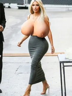 blonde kim kardashian topless and lactating