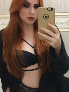 wild redhead selfie