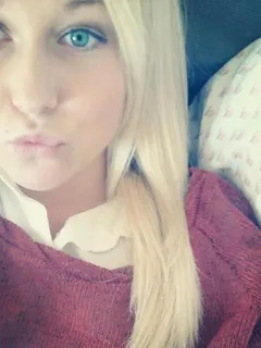 lovely blonde with blue eyes