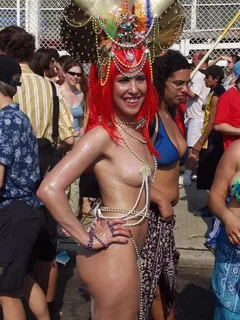 micro-style during mermaid parade