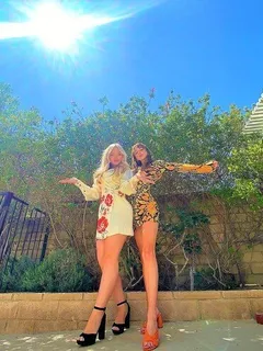 natalie alyn lind & stunner best friend in heels pic!