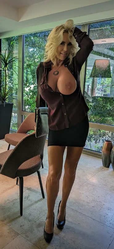 slut sandra teasing you with one big titty!