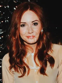 karen gillan messy cum facial