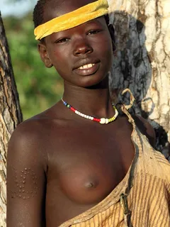 african tribe teen topless