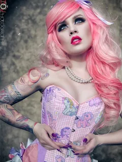 hot emo 33692130   beautykills via my little pony corset by