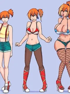 misty becomes a bimbo