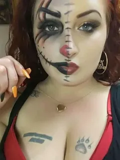 thicc beauty celebrates halloween